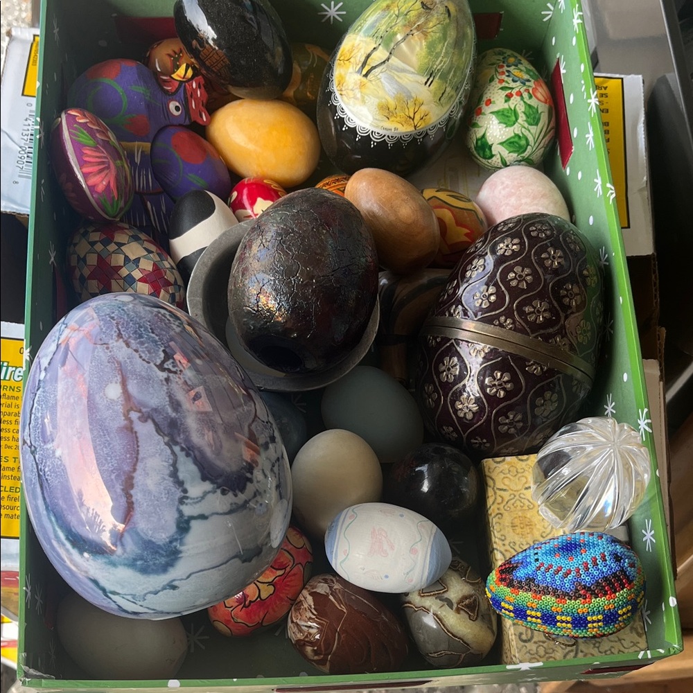 Decorative Collectible Egg Assortment - Multicolor